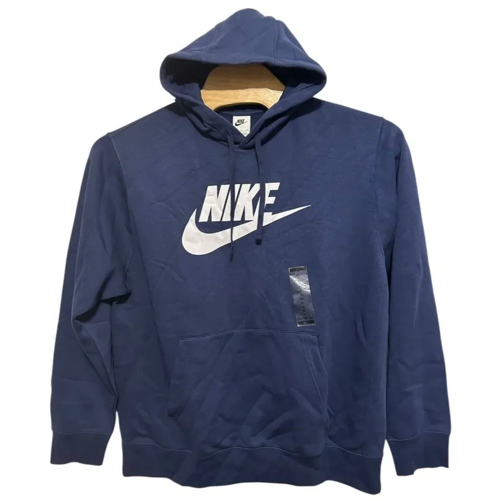 Nike Club Fleece Logo Graphic Pullover Hoodie Sweatshirt Men's XL New with Tags‎ - Picture 10 of 14